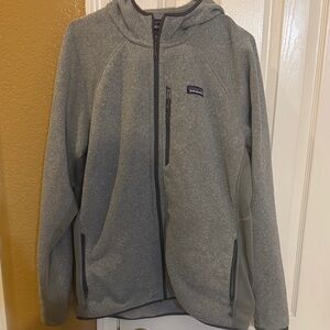 Patagonia Heather Gray Zip-Up Jacket men’s XL